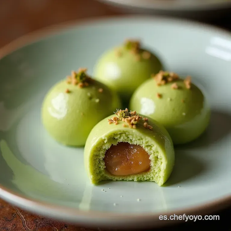Mochis Caseros Japoneses de Matcha y Anko En Microondas