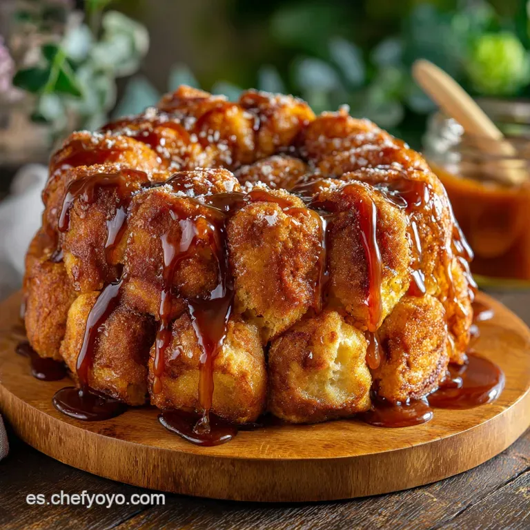 Monkey bread sin gluten: Pan de mono pegajoso y esponjoso.