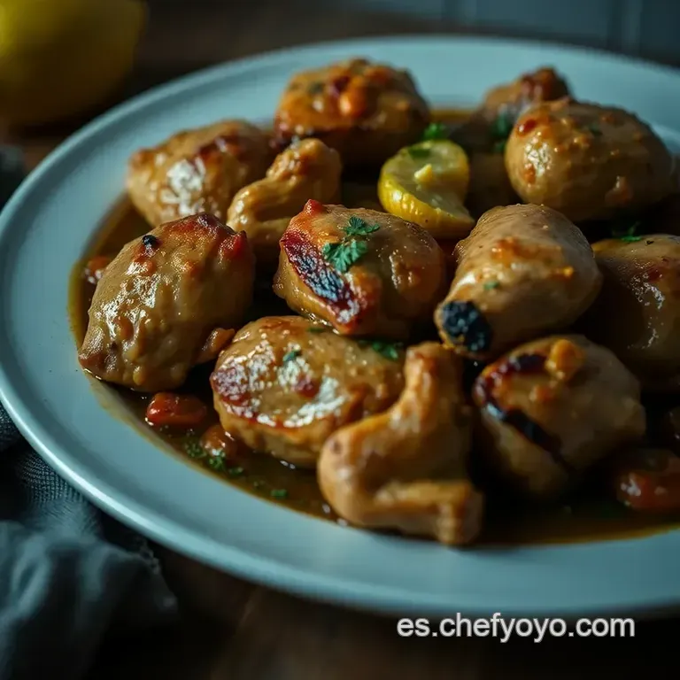 Muslos De Pollo Al Horno A La Madrile&ntilde;a presentation