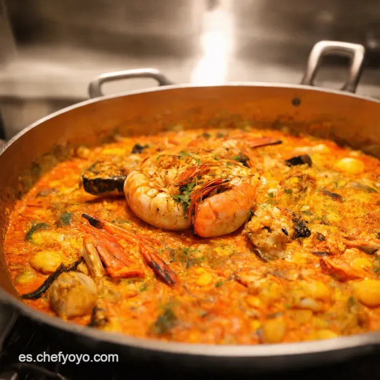 Paella De Mariscos Aut&eacute;ntica Un Fest&iacute;n Mediterr&aacute;neo presentation