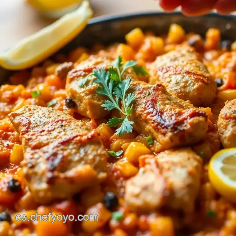 Paella De Pollo Cl&aacute;sica presentation