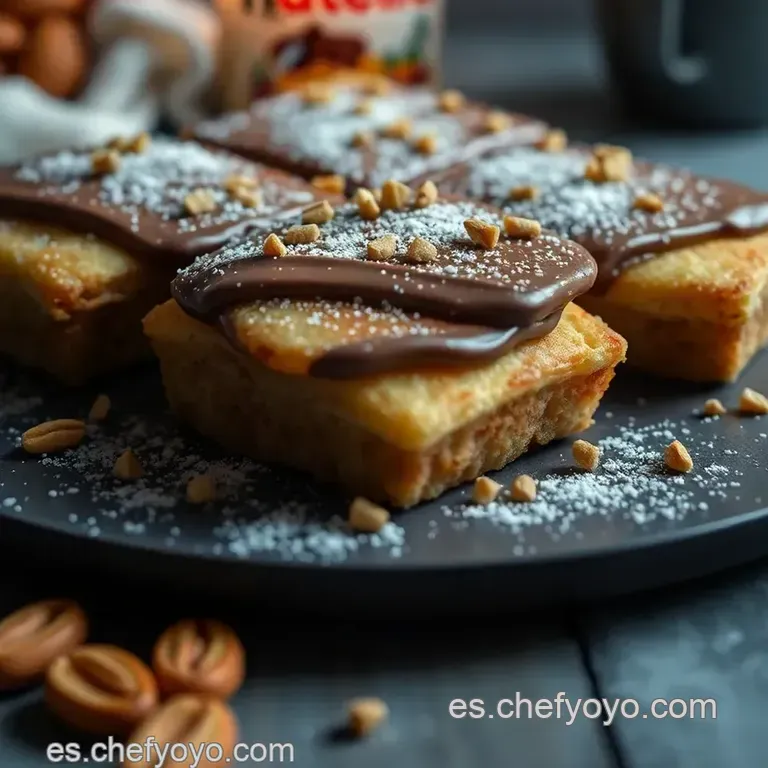 Palmeritas Express De Nutella Y Almendras presentation