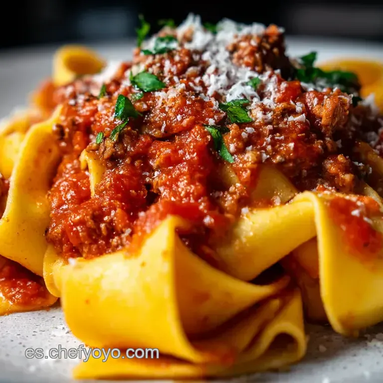 Pappardelle al Rag&uacute; de Jabal&iacute;