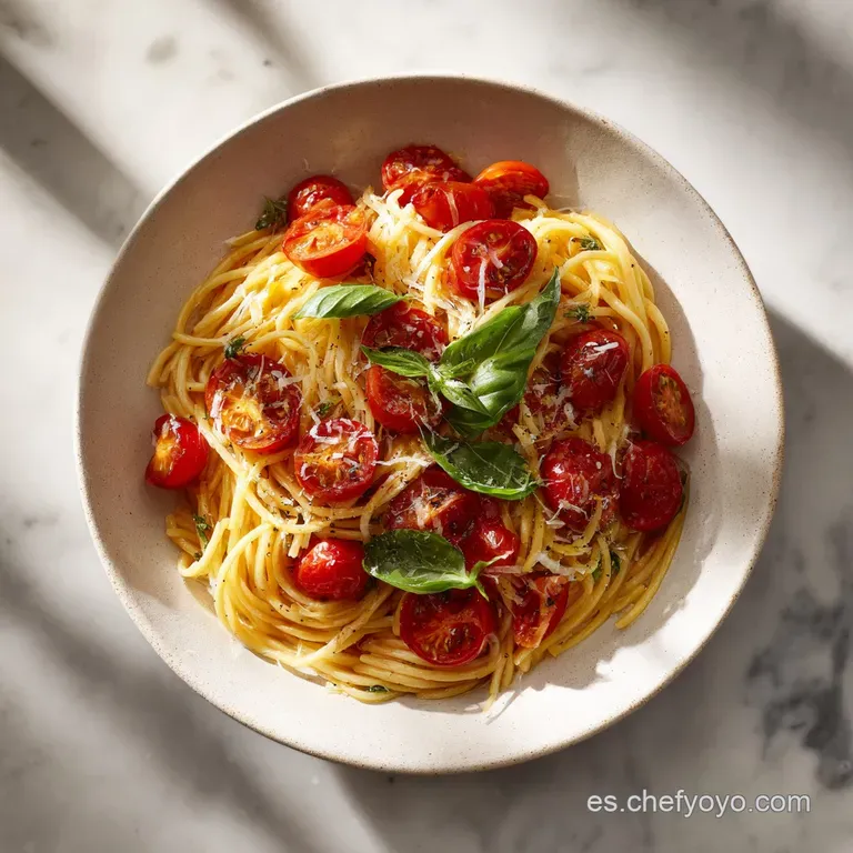 Receta de Pasta Italiana Aut&eacute;ntica Tomate Albahaca