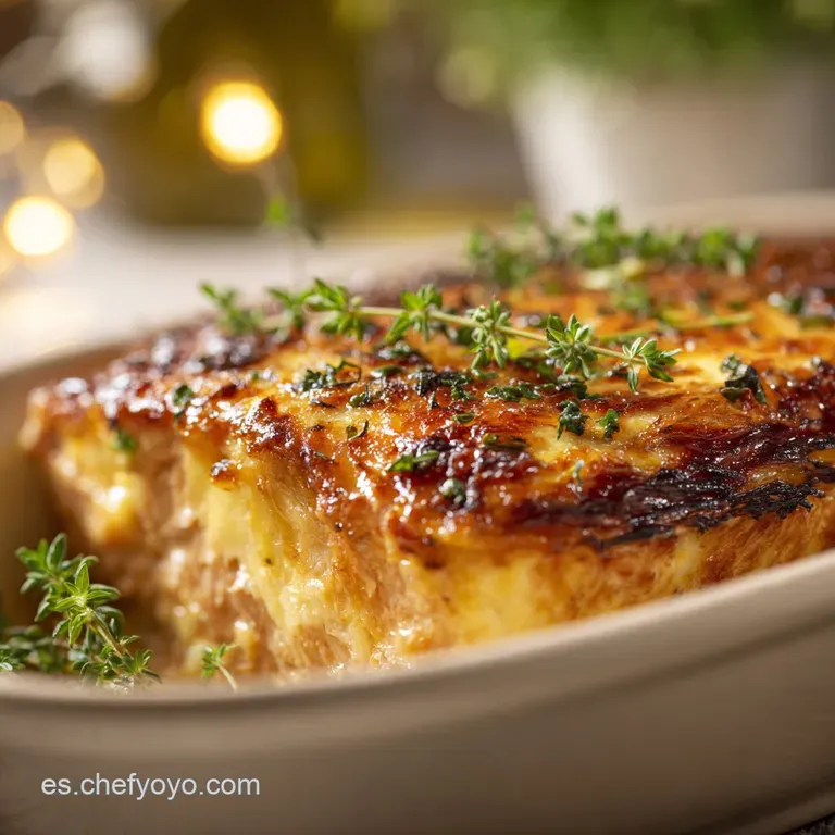 Pastel de At&uacute;n Mediterr&aacute;neo: El cl&aacute;sico de la abuela ahora horneado