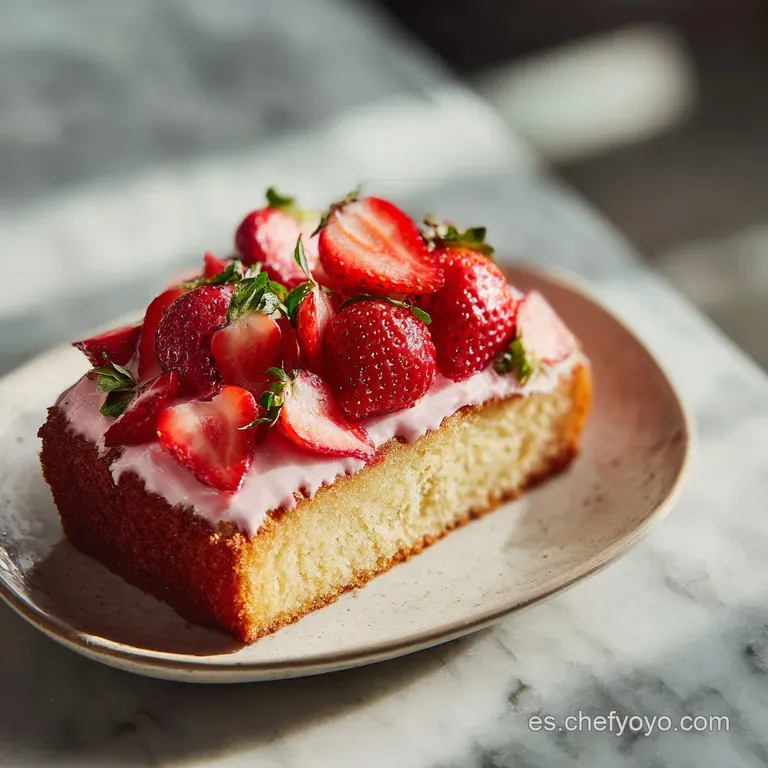 Pastel de Fresas: Miga Aterciopelada