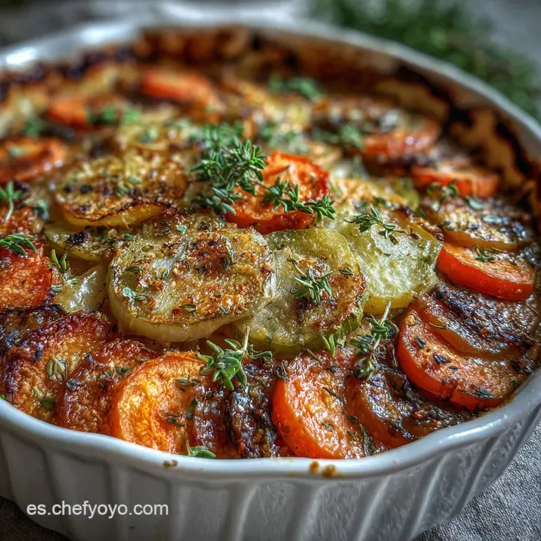 Pastel Salado de Verduras al Horno