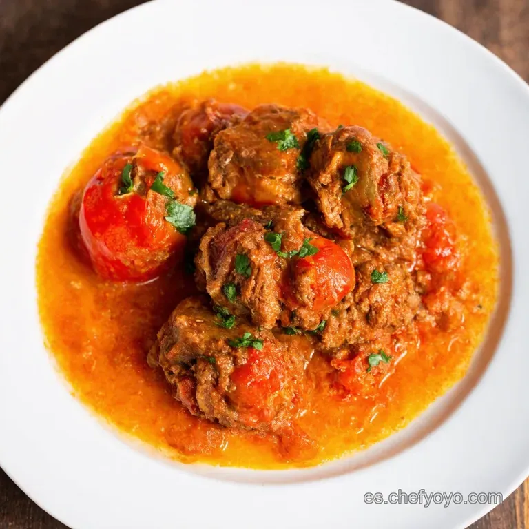 Pimientos Rellenos de Carne al Estilo Casero