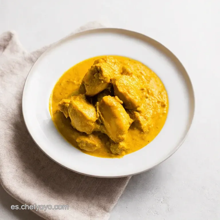 Pollo al Curry Cremoso Sabor Ex&oacute;tico en tu Cocina