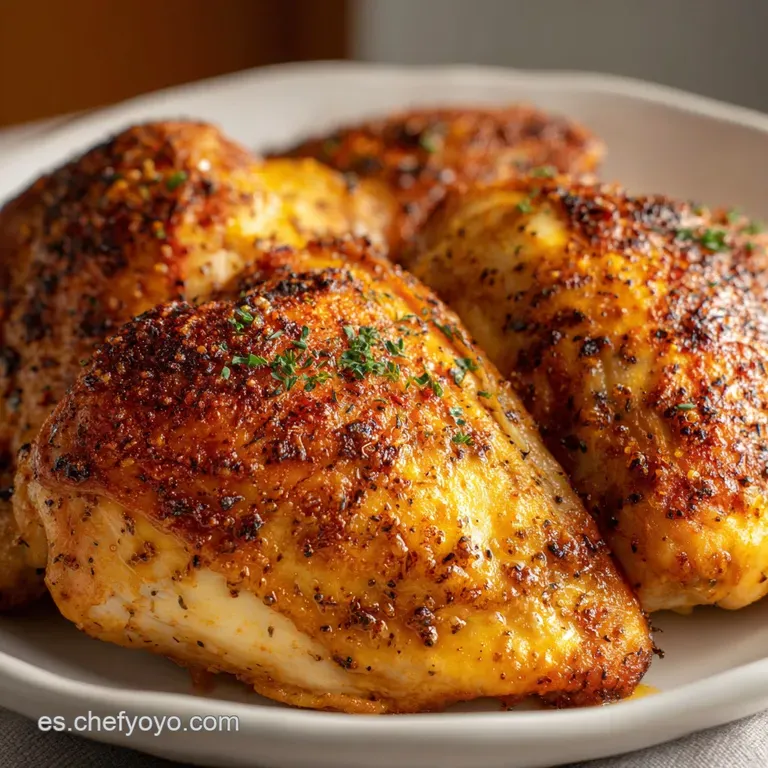 Pollo al Horno Jugoso con Piel Crujiente