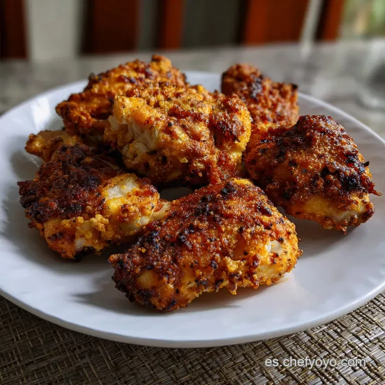 Pollo En Airfryer Un Plato Buensimo: Jugoso Y Crujiente presentation
