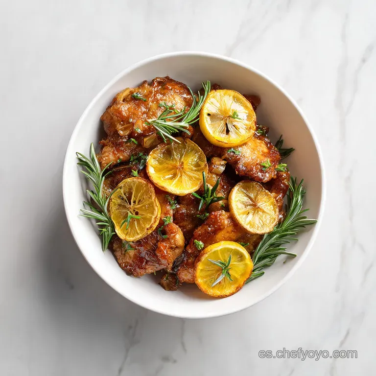 Pollo Lim&oacute;n Romero: Jugoso y Dorado