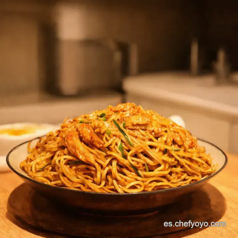 Pollo Lo Mein En Un Dos Por Tres presentation