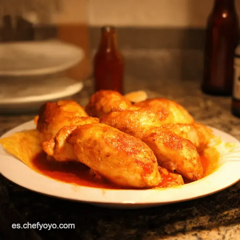 Pollos a La Cerveza Sabor De Fiesta En Casa presentation