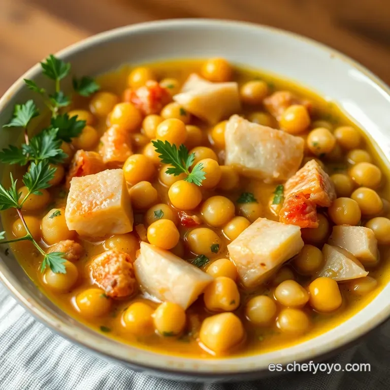 Potaje De Garbanzos Y Bacalao De La Abuela presentation