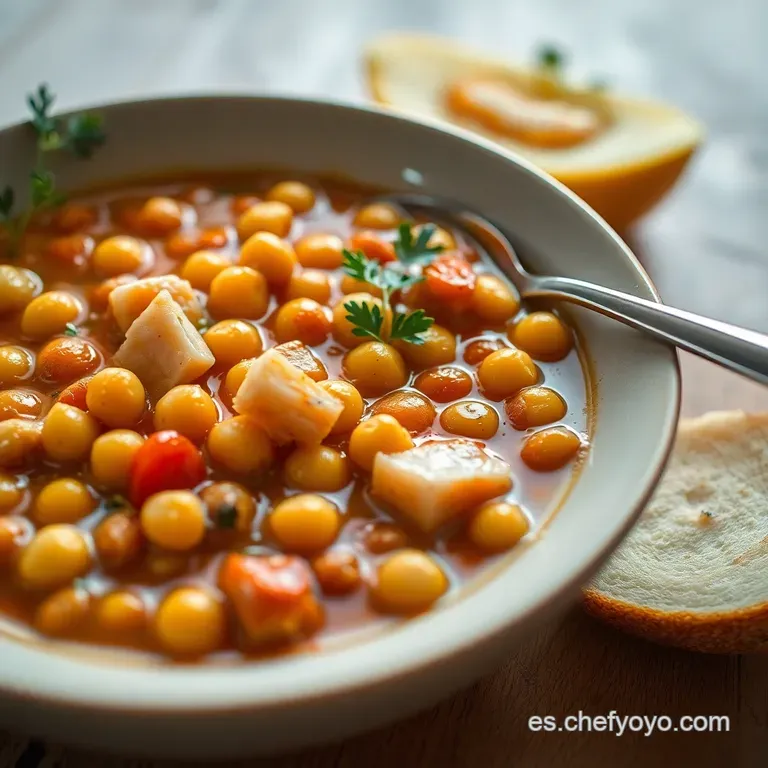 Potaje de Garbanzos y Bacalao de la Abuela