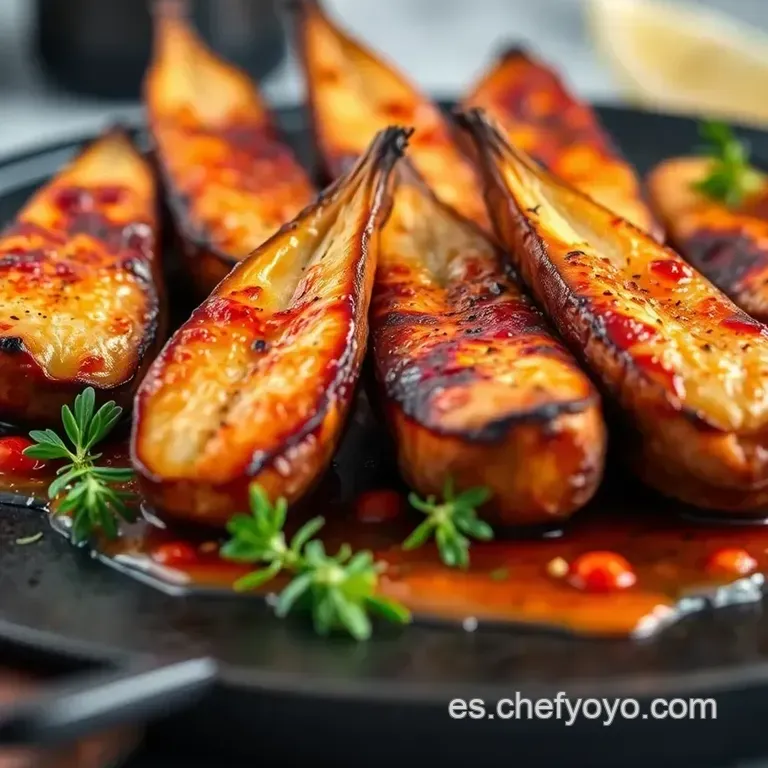 Pulpitos a La Plancha Con Ajada Gallega presentation