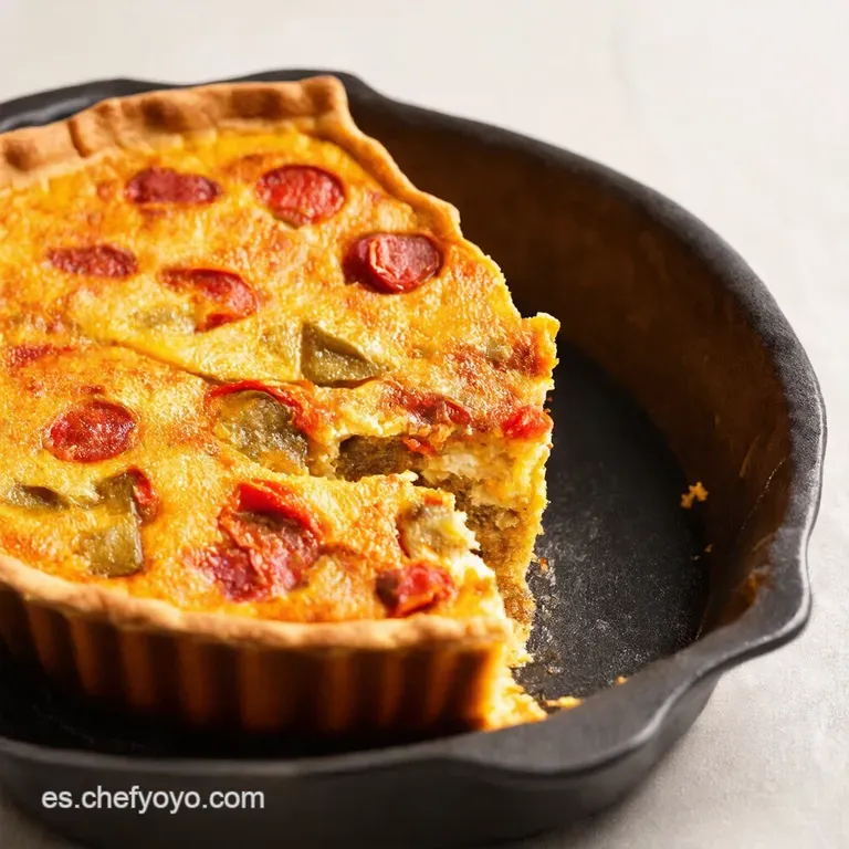 Quiche de Pimiento y Chorizo Un Cl&aacute;sico con Sabor Espa&ntilde;ol