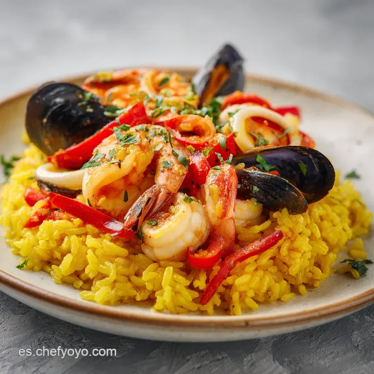 Paella de Marisco: Receta Casera y F&aacute;cil