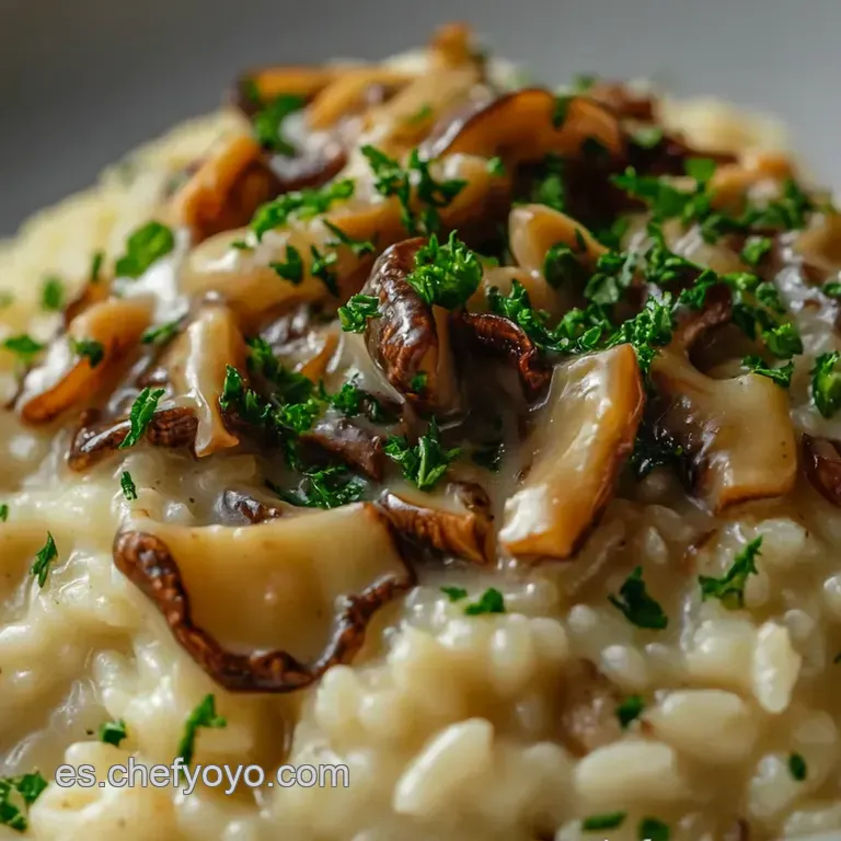 Risotto De Setas Cremoso: Un Viaje De Sabores Del Bosque a Tu Mesa presentation