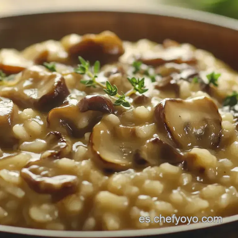 Risotto de Setas Cremoso: Un Viaje de Sabores del Bosque a Tu Mesa