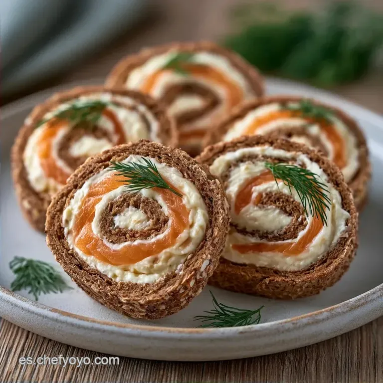 Rollitos Salm&oacute;n y Queso: Textura Sedosa y Ligera