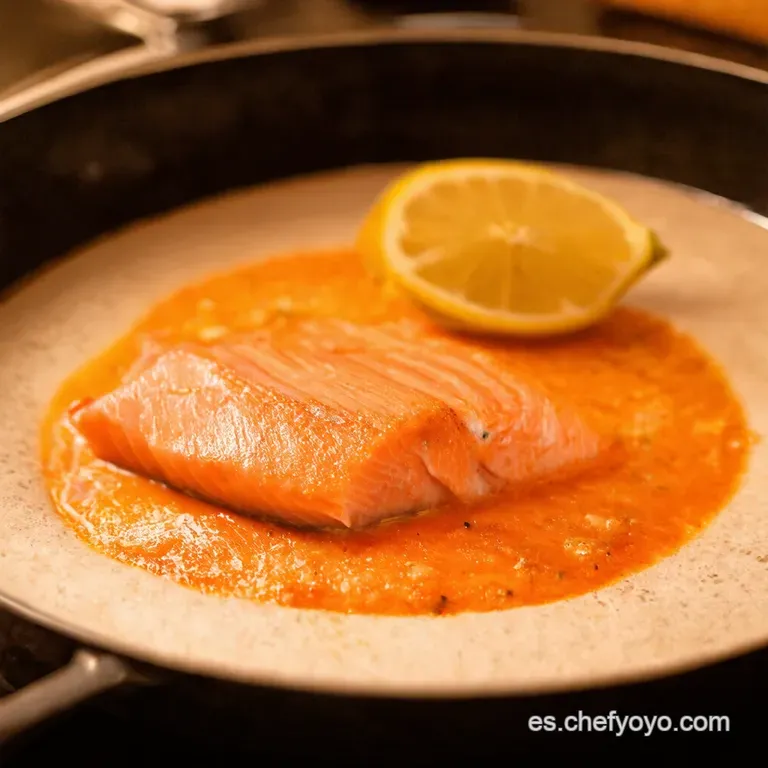 Salm&oacute;n Al Horno Con Lim&oacute;n Y Hierbas Frescas presentation