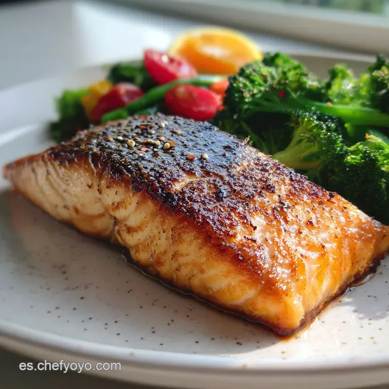 Salm&oacute;n al Horno Jugoso