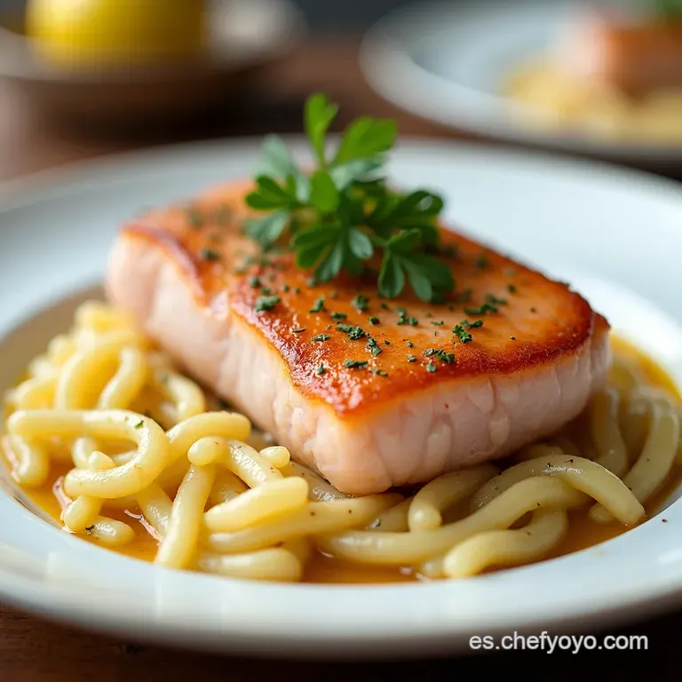 Salm&oacute;n Sellado a la Perfecci&oacute;n con Cremoso Orzo Mediterr&aacute;neo al Lim&oacute;n