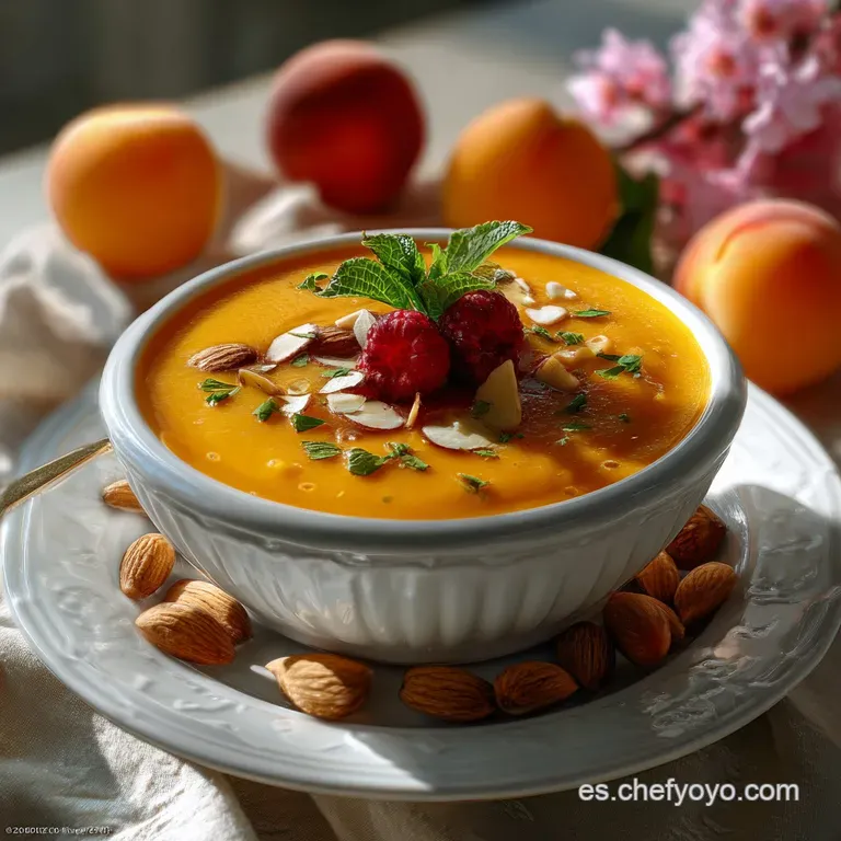 Salmorejo De Albaricoque Sin Gluten Fresco: &iexcl;El Gazpacho Frutal! presentation