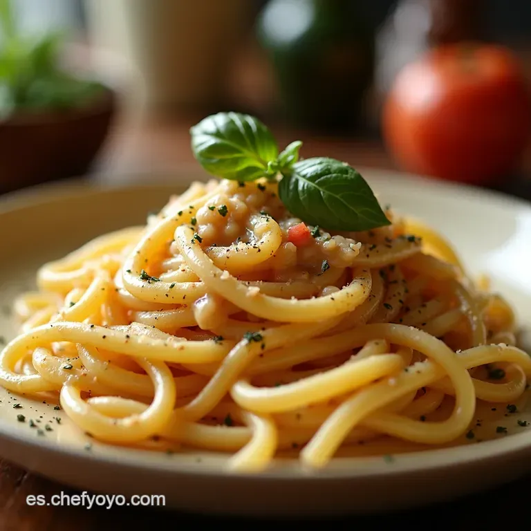 Salsa Alfredo Cremosa Estilo Olive Garden presentation