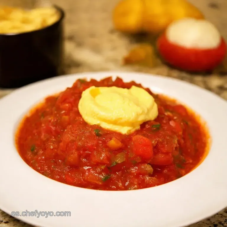 Salsa De Pimienta Cremosa presentation