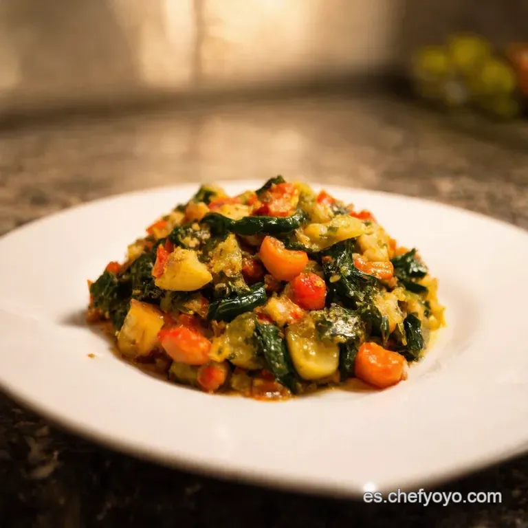 Salteado De Verduras De La Huerta Al Estilo Espa&ntilde;ol presentation
