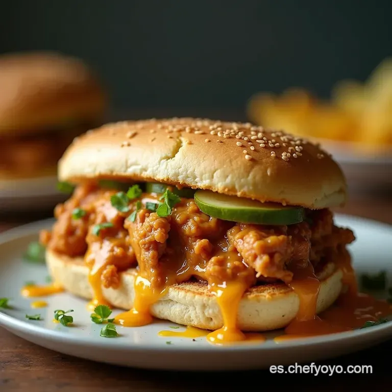 S&aacute;ndwich de Pollo Ahumado con Crema de Chipotle y Queso Jack Fundido