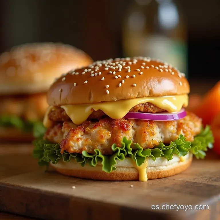 El Secreto De La Abuela S&aacute;ndwich De Pollo Marinada En Leche Y Empanizado Crujiente presentation