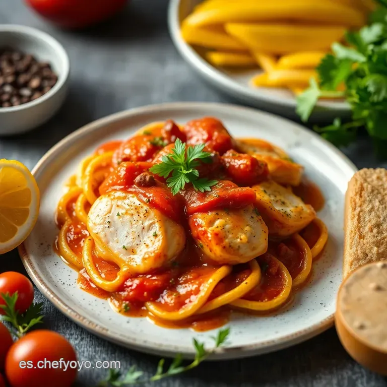 Solomillos De Pollo Al Ajillo Con Un Toque De Lim&oacute;n presentation