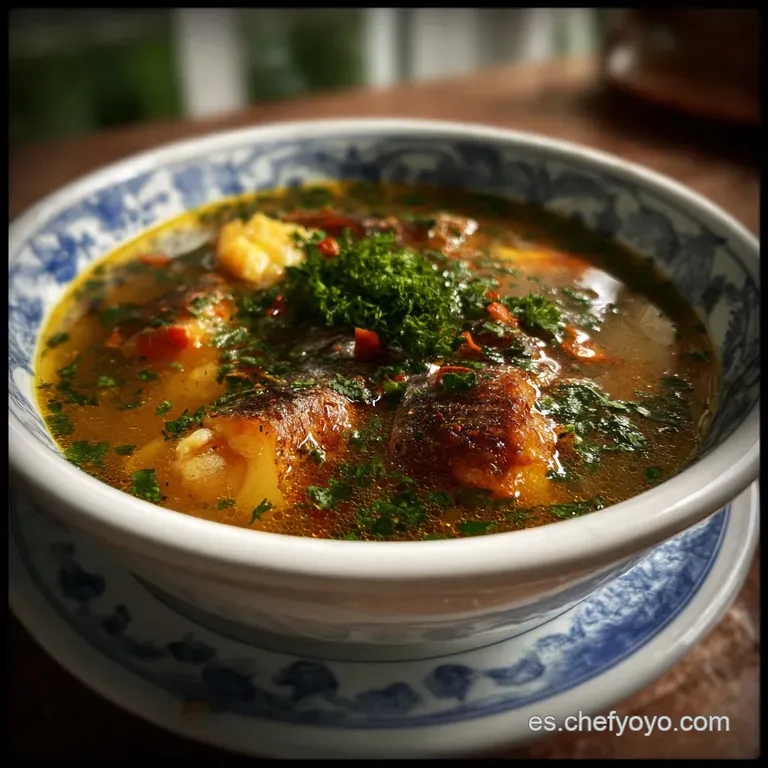 Sopa De Pescado con Chipotle Ahumado