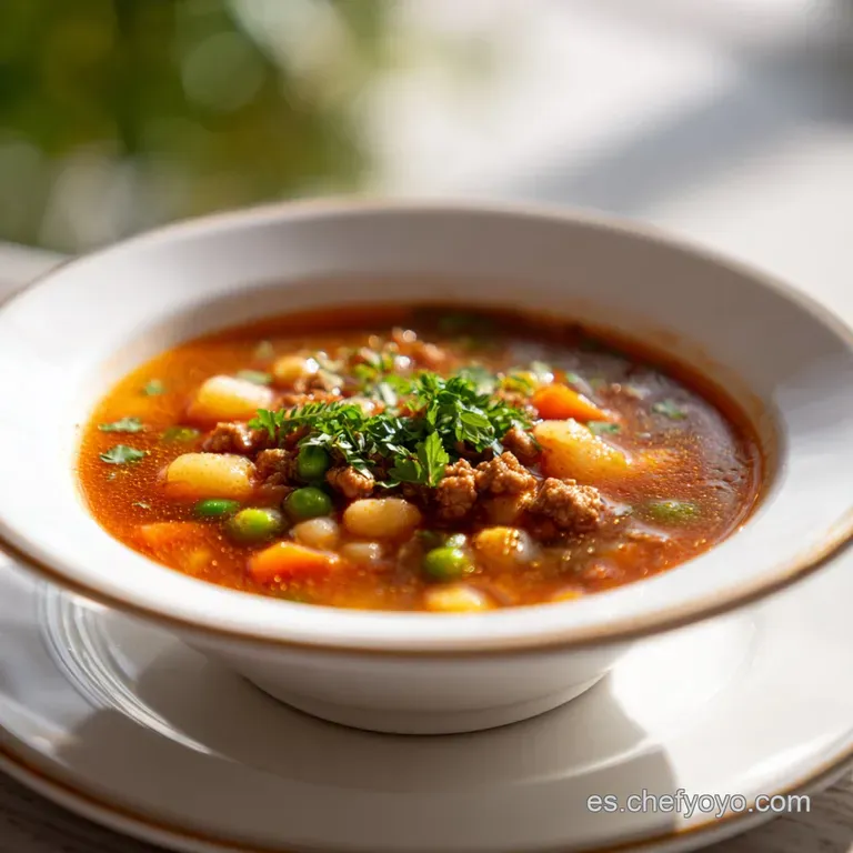 Sopa De Picadillo Tradicional