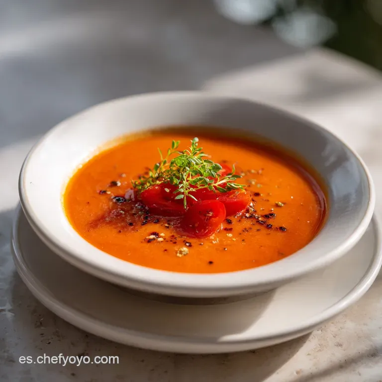 Sopa De Tomate Tradicional Reconfortante
