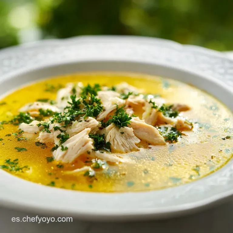 Receta de Sopa de Pollo Antiinflamatoria