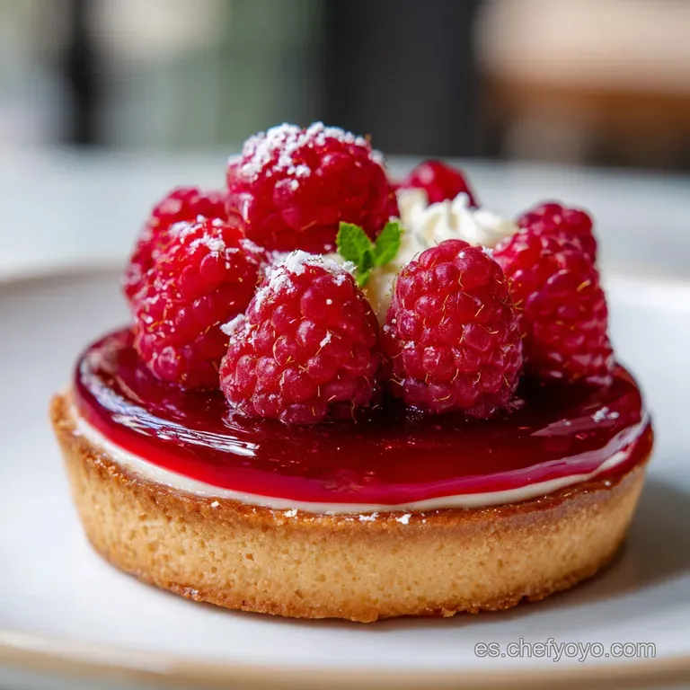 Tarta de Frambuesa: Postre de Almendra