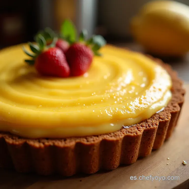 Tarta De Guayaba Y Queso Crema Con Crumble De Coco presentation