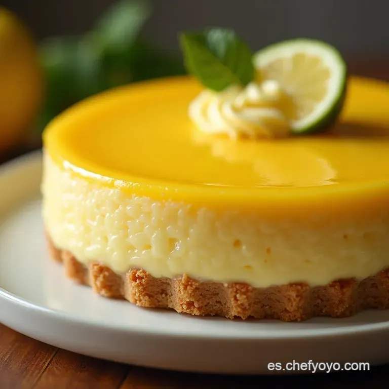 Tarta de Lim&oacute;n Cremosa con Leche Condensada Un Cl&aacute;sico Renovado