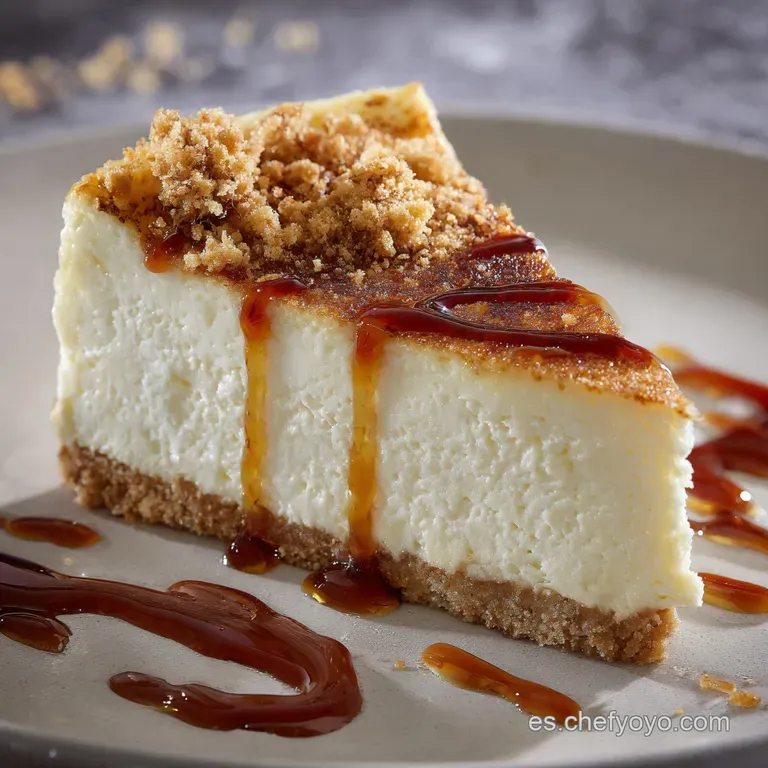 Tarta de Yogur Griego Cremosa al Lim&oacute;n Sencilla y sin grietas