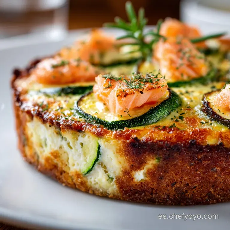 Tarta Salada De Salm&oacute;n Y Calabac&iacute;n: El Quiche M&aacute;s Crujiente Y Arom&aacute;tico! presentation