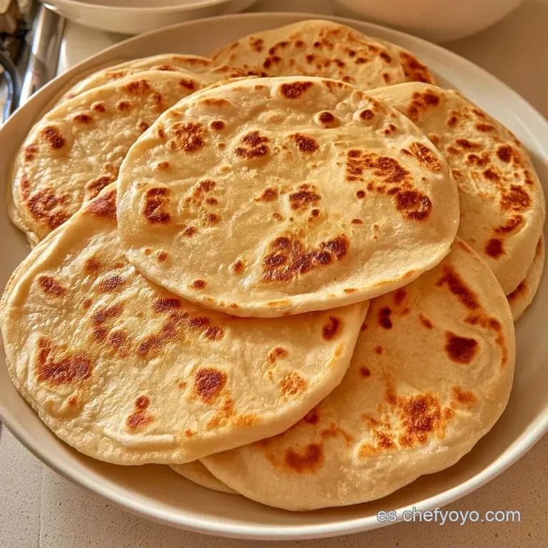 Tortillas dobladas con precisión sobre una tela de lino neutra, exhibiendo una superficie lisa y un tono crema.