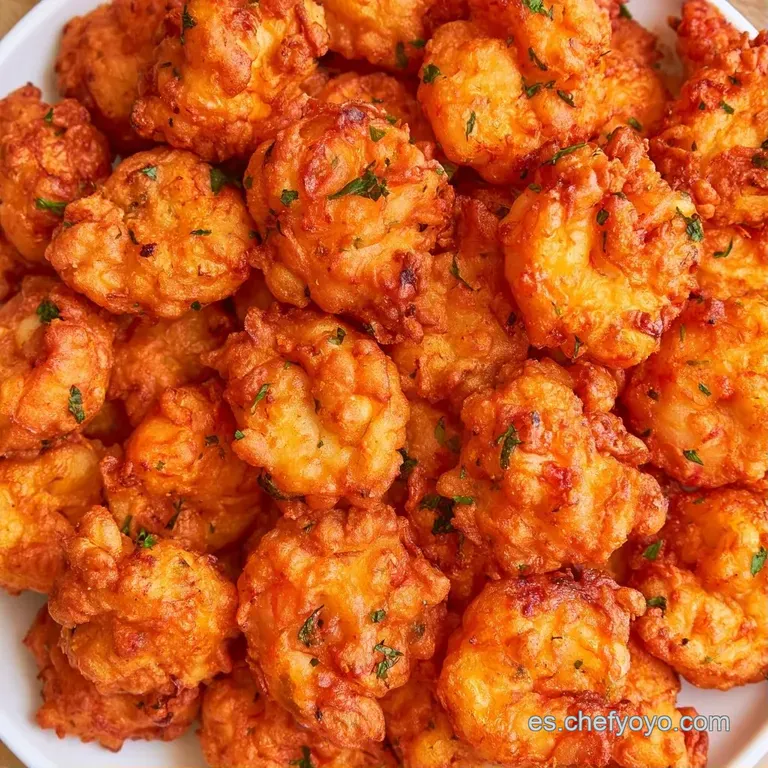 Tortillitas redondas y tostadas dispuestas en fila sobre papel manteca, con salsa cremosa blanca y perejil verde picado.