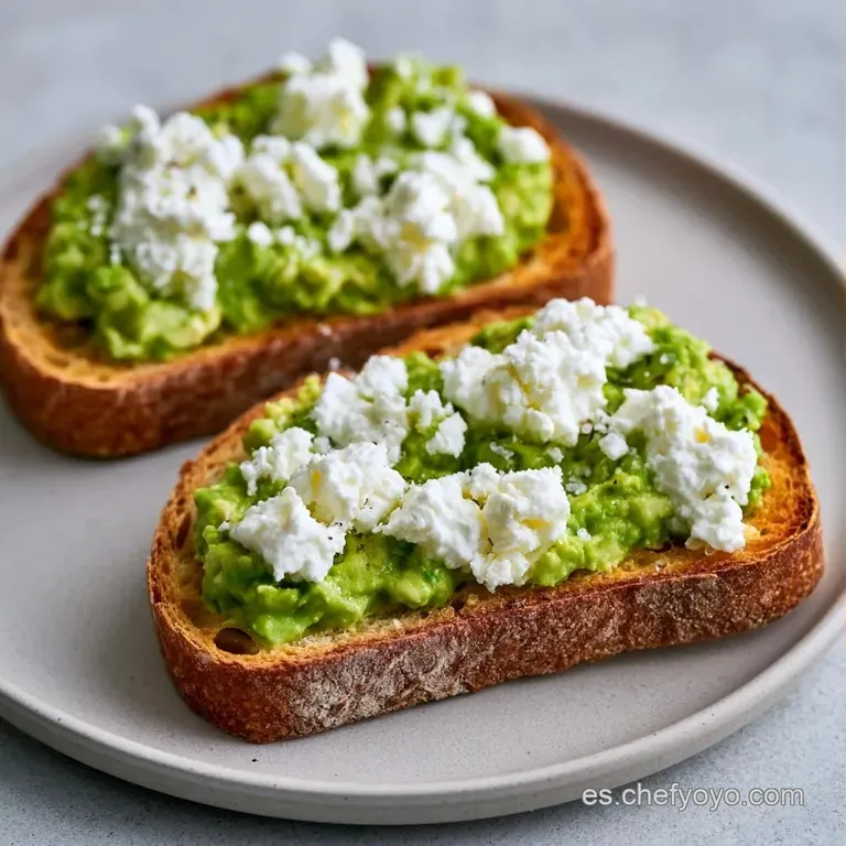 Tostas dispuestas en plato blanco, decoradas con hilos de aceite oliva dorado y semillas negras sobre queso blanco.
