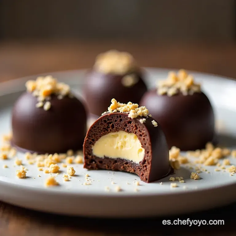 Trufas de Chocolate y Queso Crema Un Lujo al Paladar