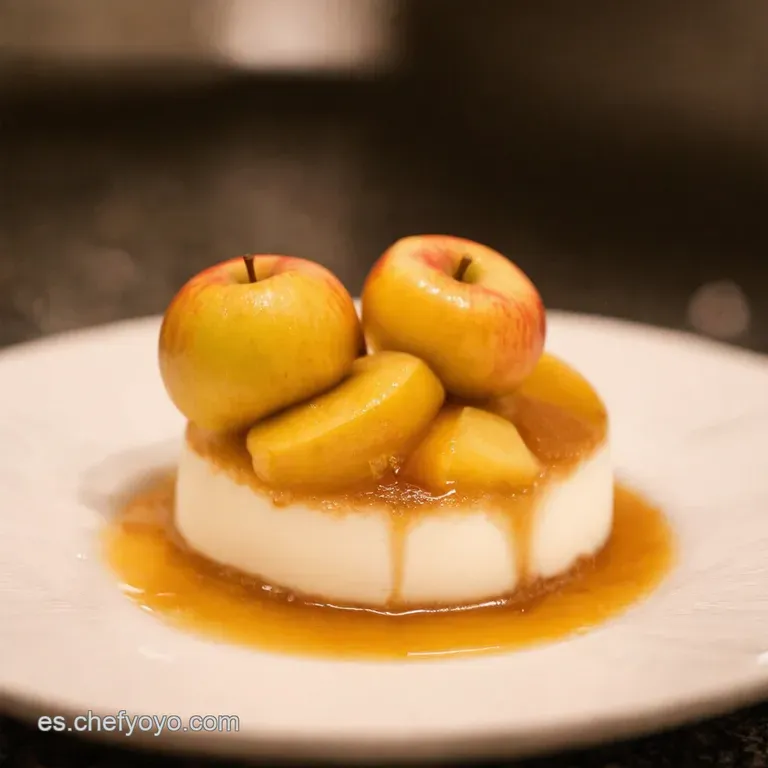 Vasitos De Yogur Cremoso Con Manzana Caramelizada Y Crujiente De Nueces presentation